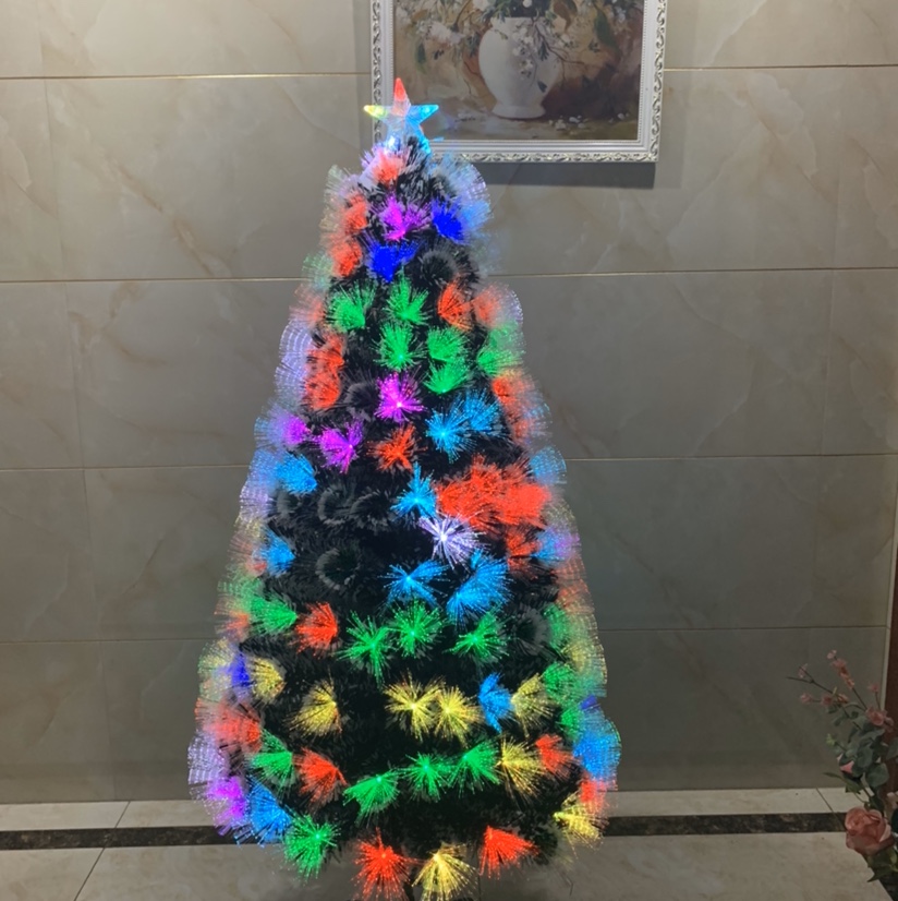 Yiyang Christmas Craft 1.2-meter seven-color full-light trees with 125 heads