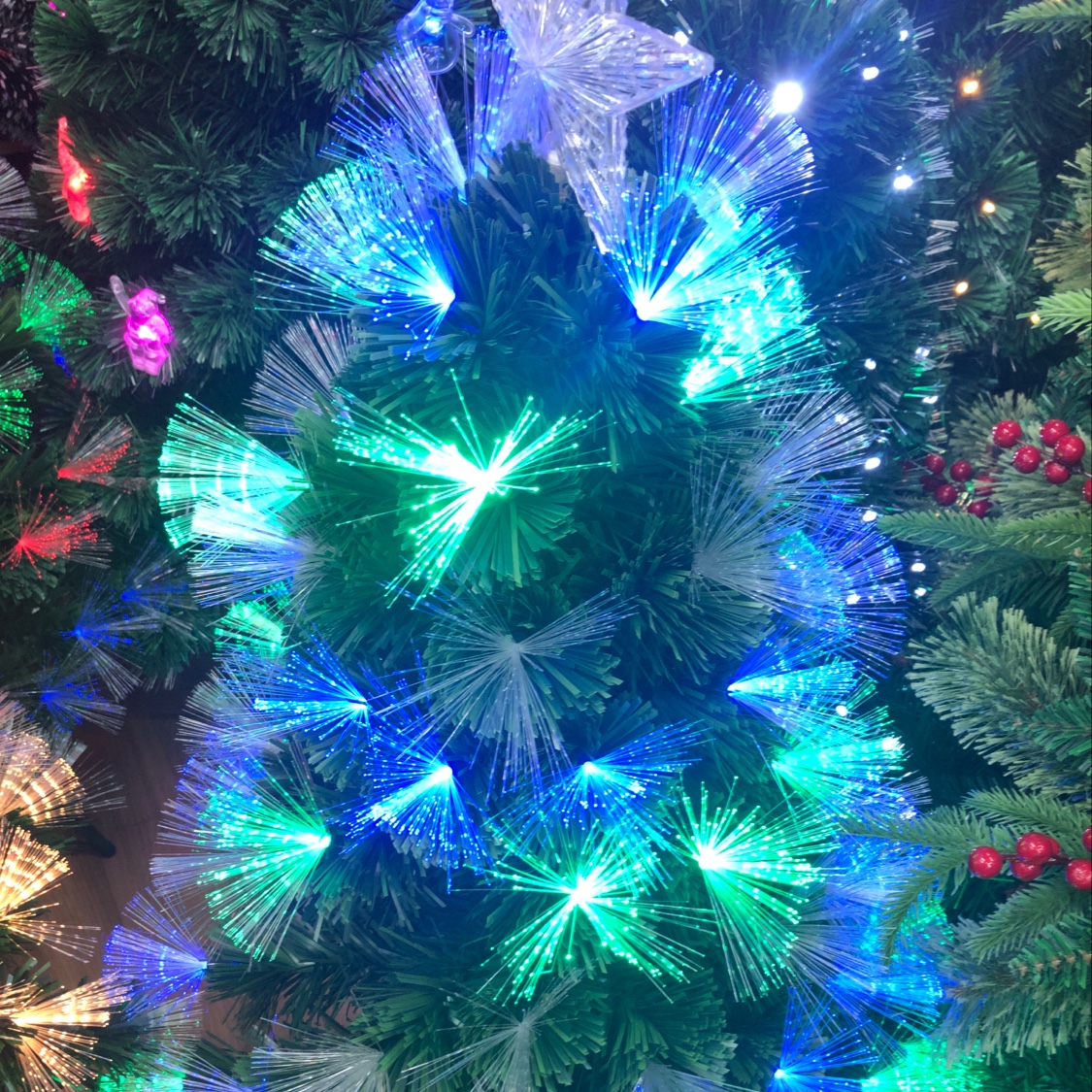 Colorful lantern Christmas tree