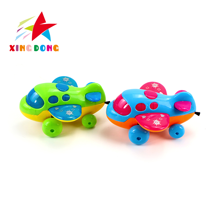 儿童玩具 拉线飞机 带灯 单个opp混色混款详情图3