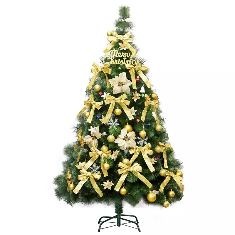 Yiyang Christmas Craft 1.5 meters 1.8 meters 2 meters 1.4 meters Christmas flower gift tree iron feet Specification image