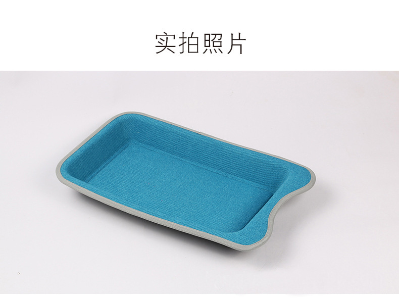 宠物用品 长方形猫抓板 猫窝 猫玩具 不掉渣绒毯磨爪子利器详情图6
