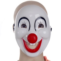 厂家直销 红鼻子小丑面具 万圣节化妆舞会面具小鬼装扮晚会道具