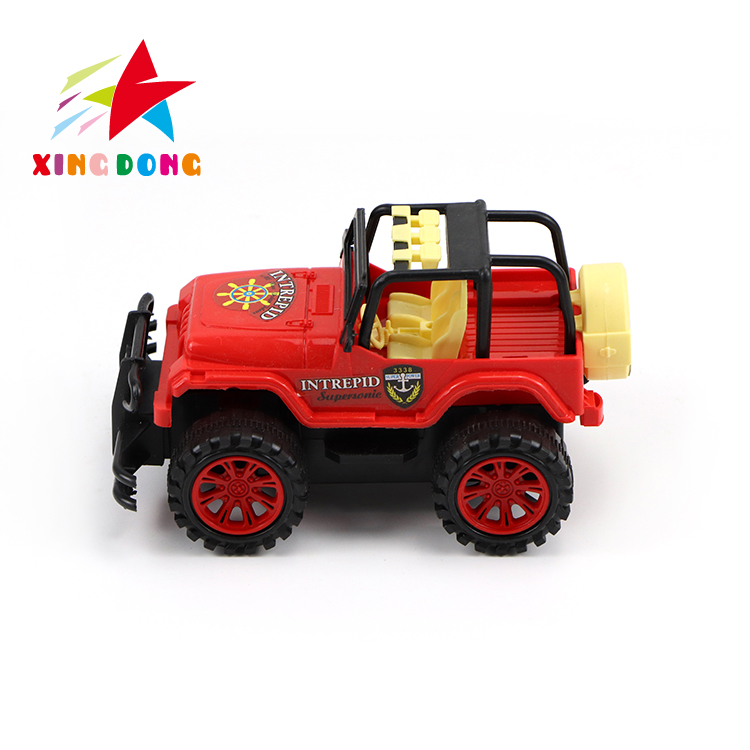 Children's toy inertia high-quality jeep mixed color single opp packaging detail image 3
