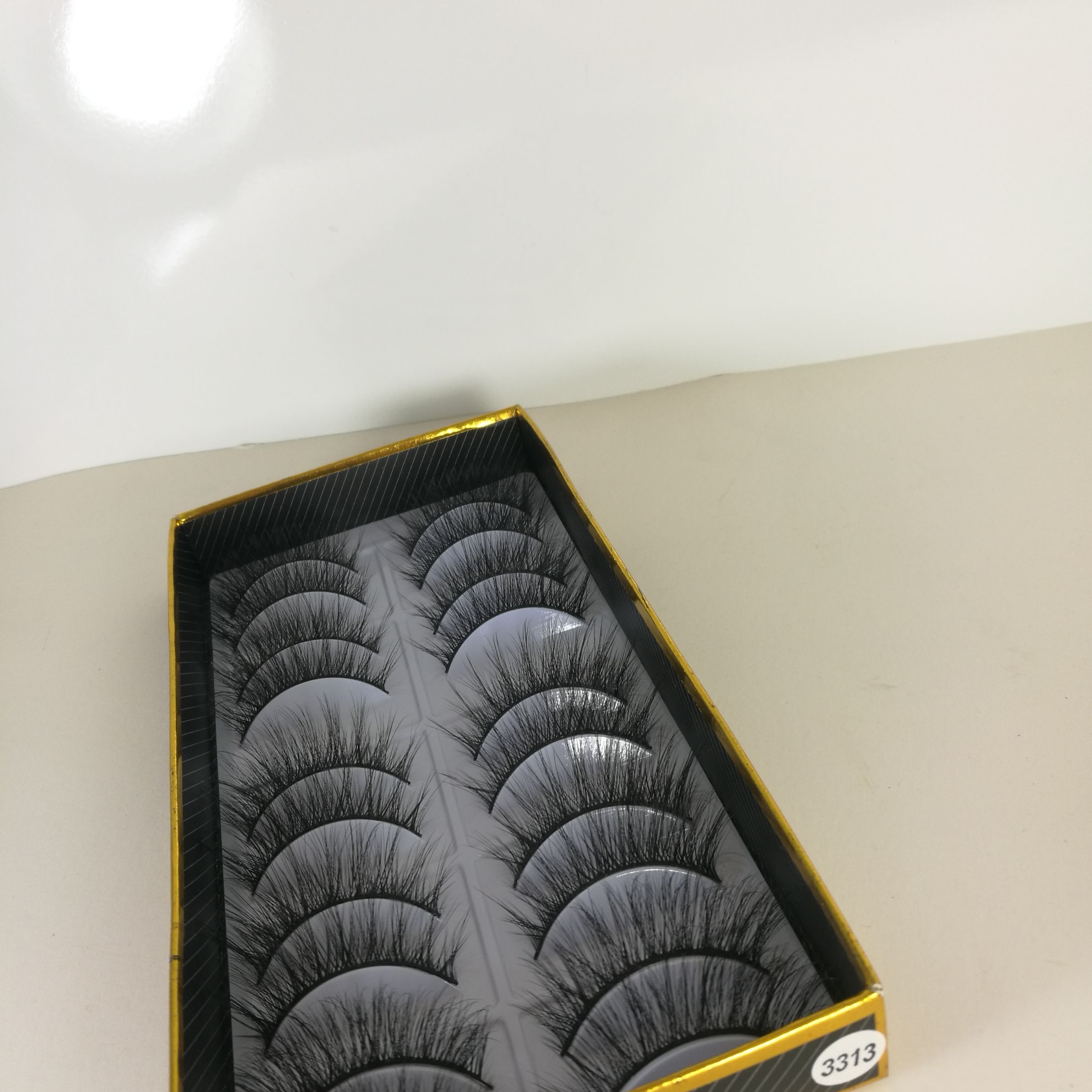 厂家直销 3D自然浓密仿真卷翘假睫毛3313#