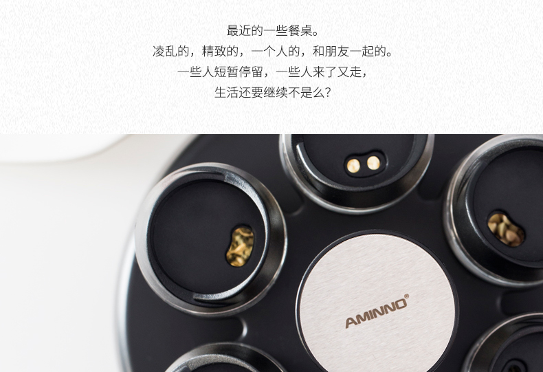 玻璃调料罐立式旋转调料瓶调味罐厨房调味盒详情图5