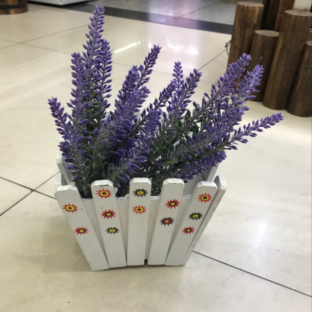 Factory direct sales of wooden printed flower POTS
