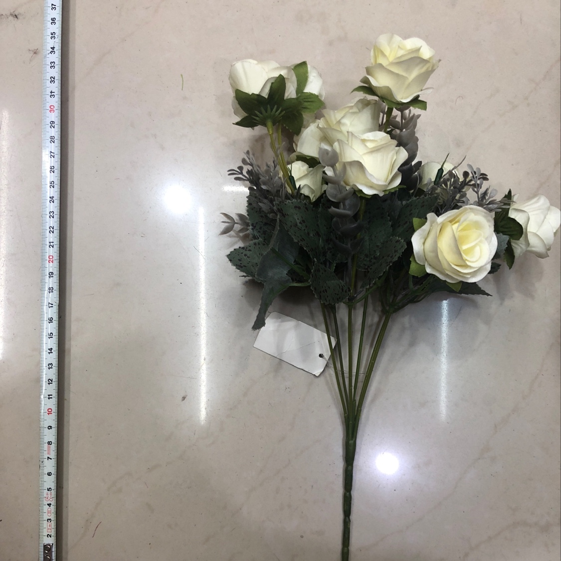 Ldx Pearl Rose Autumn Color Simulation Flower 6 Forks Home Decoration undefined