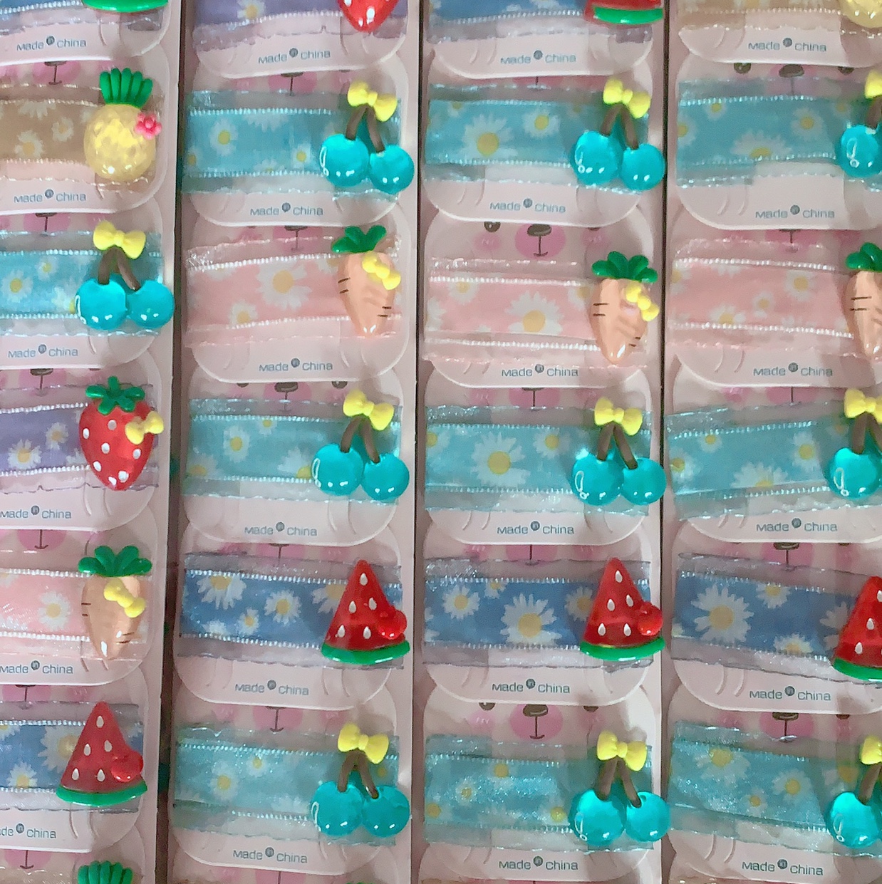 Children's accessories wholesale Children's accessories wholesale Korean yarn single clip fruit thumbnail