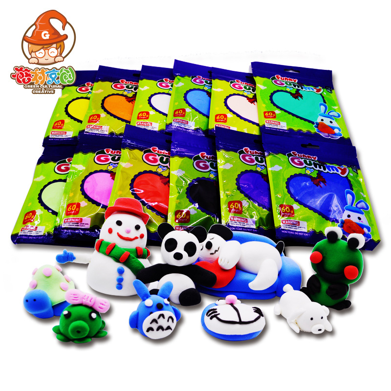 Manufacturers sell bags of ultralight clay children's toys