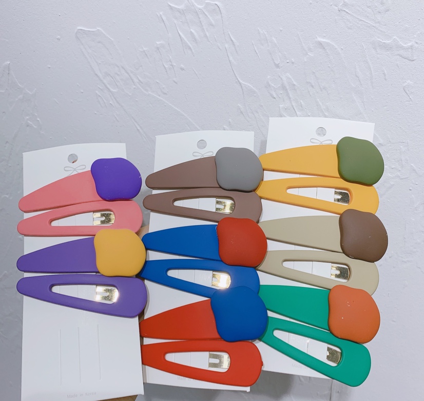 Irregular geometry BB clip set in color thumbnail