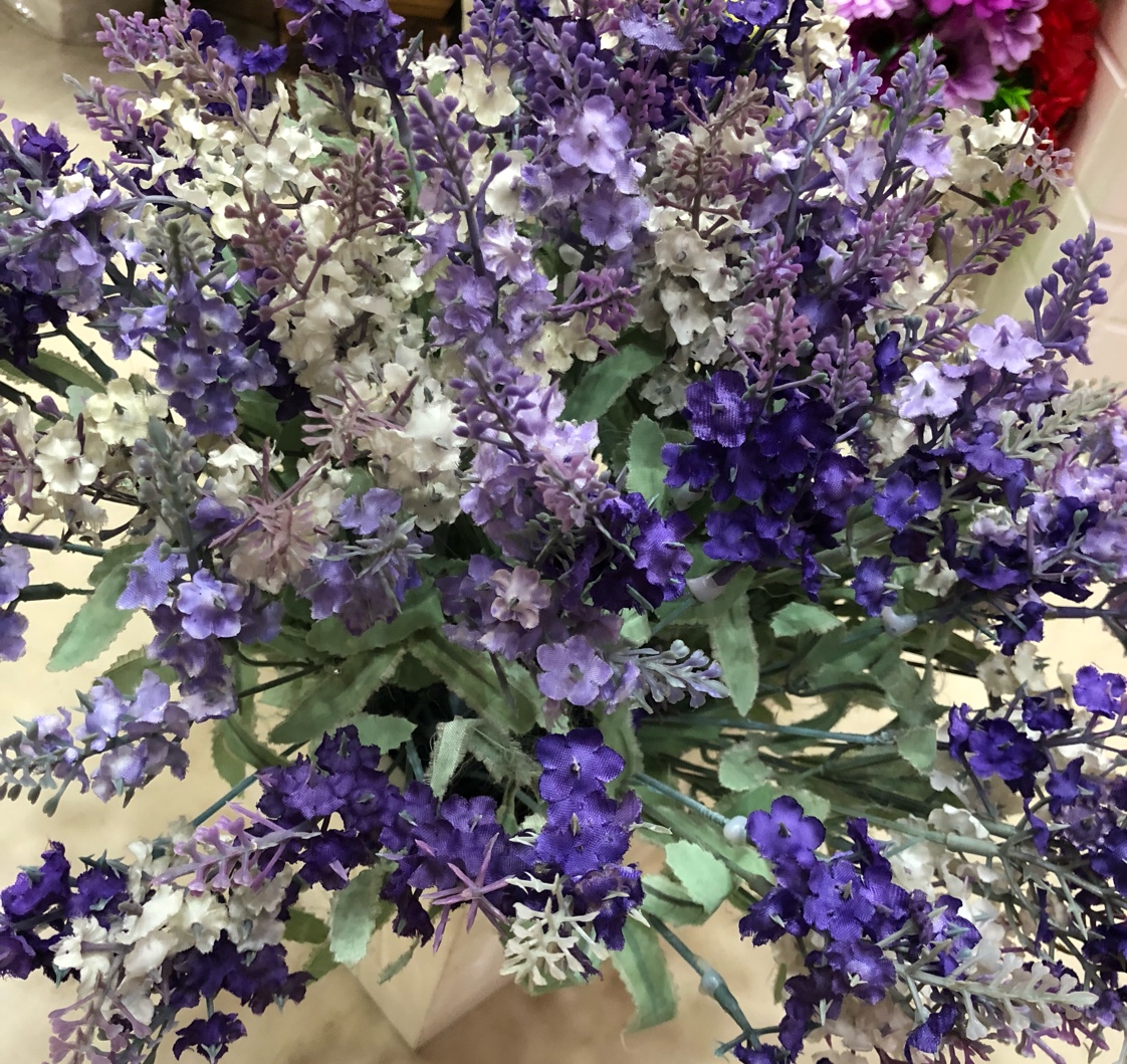 薰衣草仿真绿植装饰塑料花植物盆栽批发