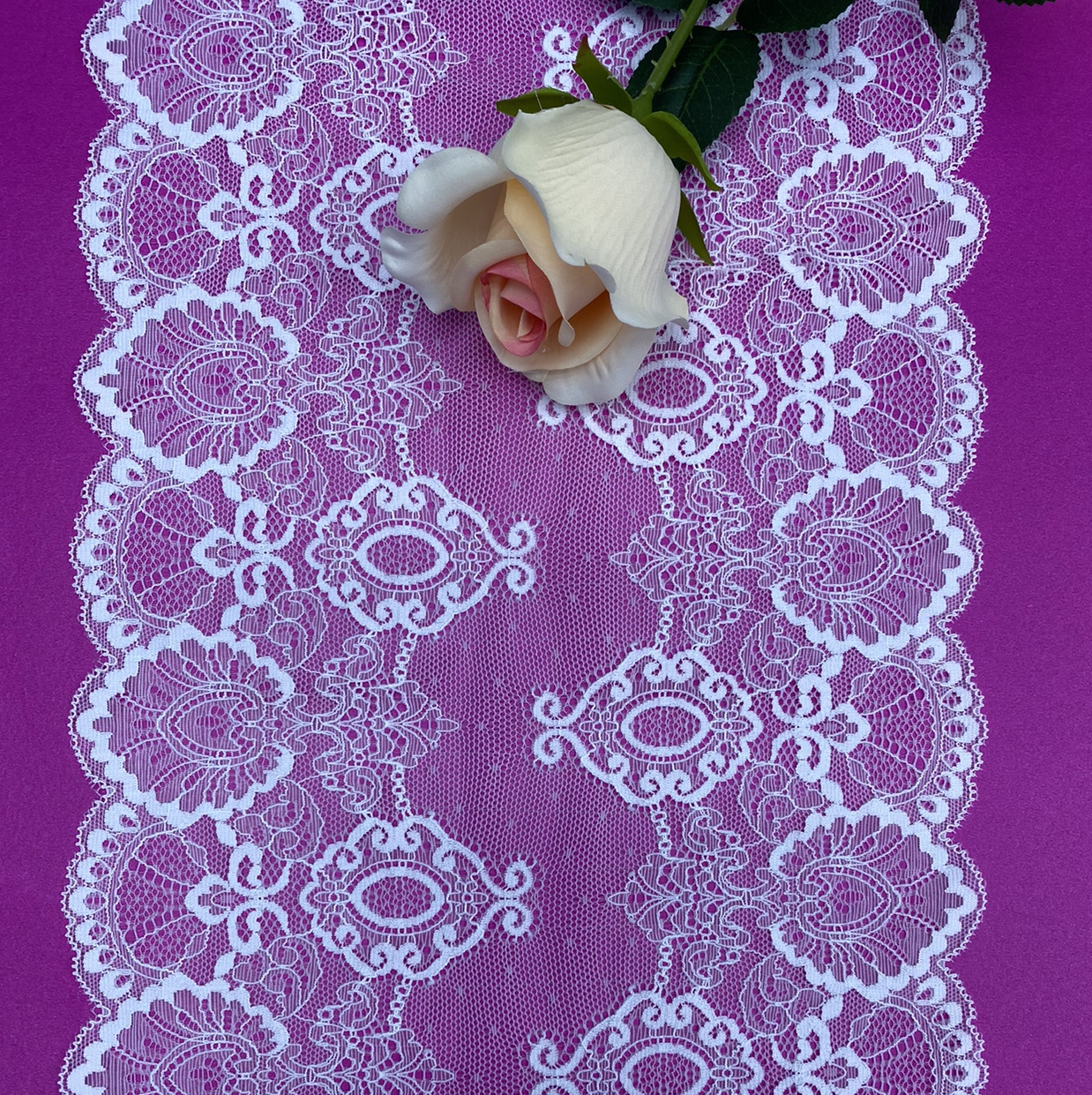 DB3403 (width 24CM) Lace trim, elastic trim, non-elastic trim, eyelash trim, clothing accessories, new style trim