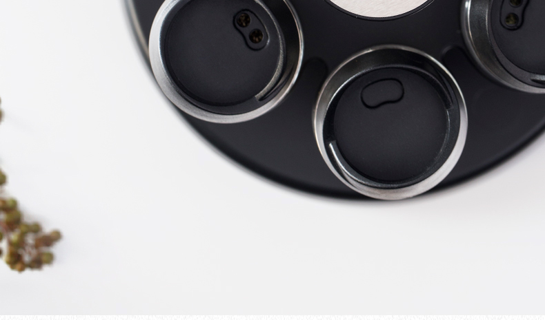 玻璃调料罐立式旋转调料瓶调味罐厨房调味盒详情图4