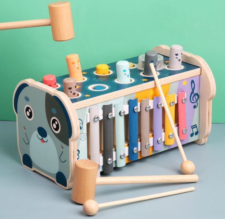 多功能打地鼠游戏敲击敲打动作精细训练专注力儿童益智早教玩具