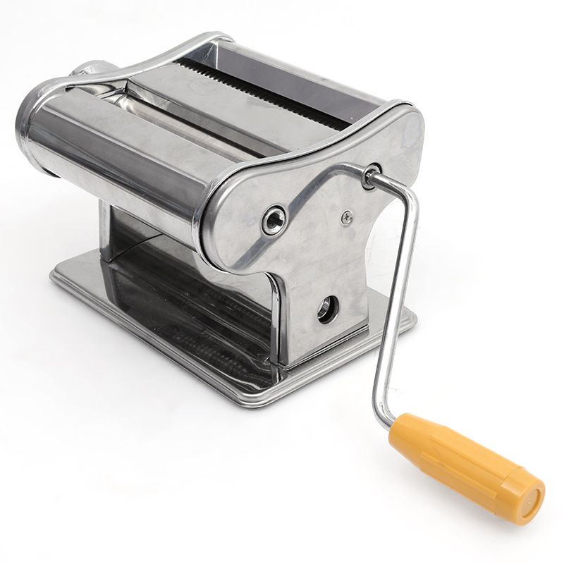 厂家直销150不锈钢手动压面机擀面皮机手摇家用面条机饺子皮机