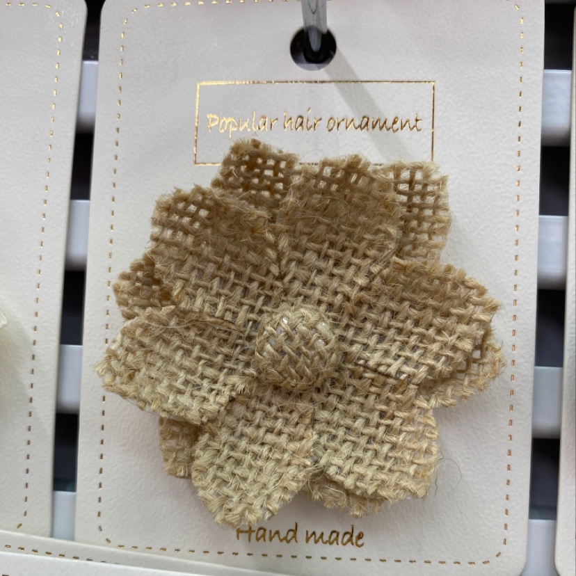 Hexagonal bagged linen flower thumbnail