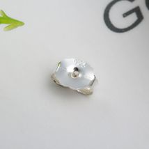 新款S925银耳堵 蝴蝶耳塞耳钉托 耳针背后堵 DIY银饰品配件批发