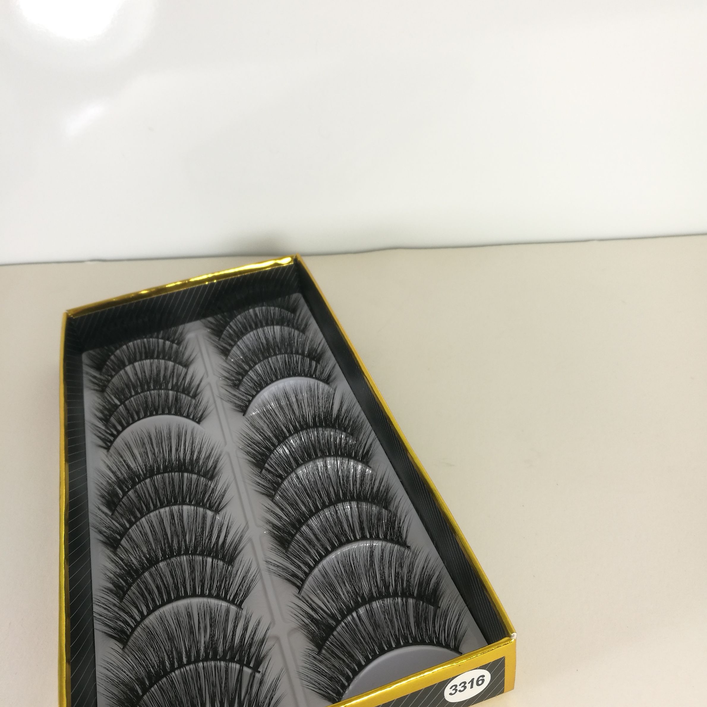 Factory direct sales 3D Natural Thickening Simulation Curling false eyelashes 3316#