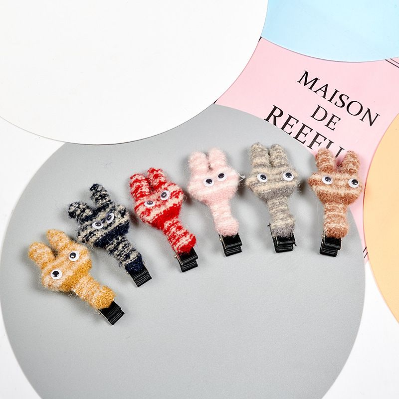 Korean version of small fresh animal cloth hairpin cute rabbit BB clip sweet children hair accessories hairpin edge clip wholesale thumbnail