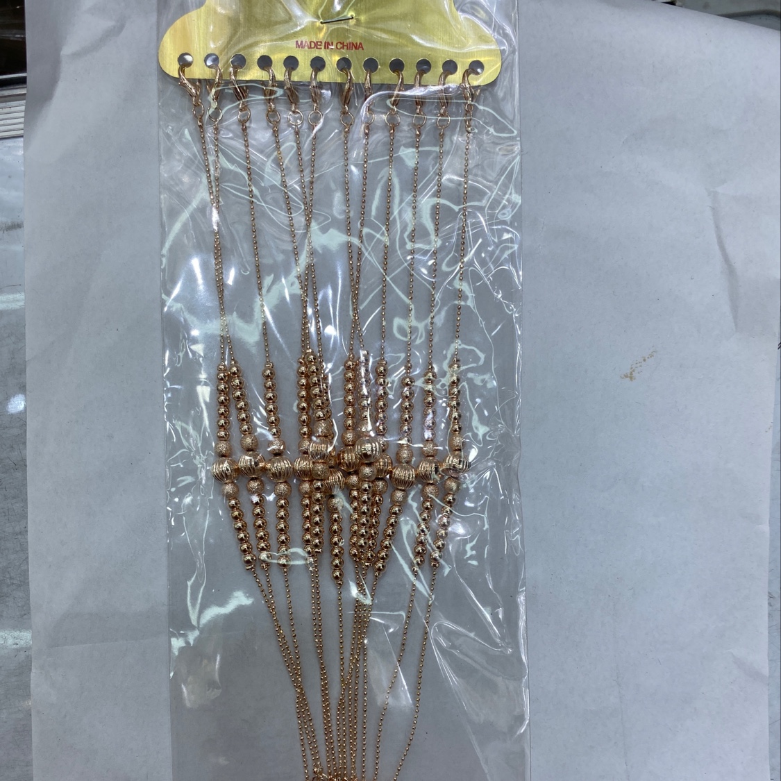 时尚潮设计珠链穿珠脚链