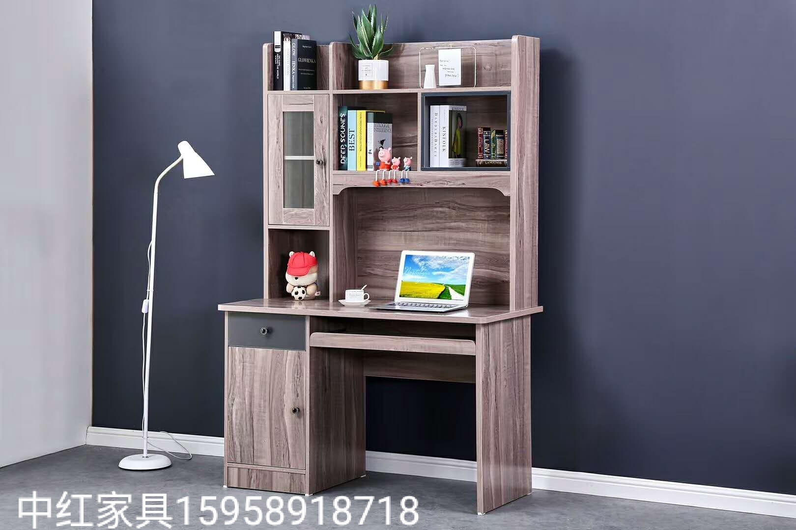 家用台式电脑桌学生书桌带书柜学生桌写字桌组合电脑桌办公桌带抽屉学生课桌