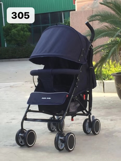 Foldable and lightweight folding baby stroller