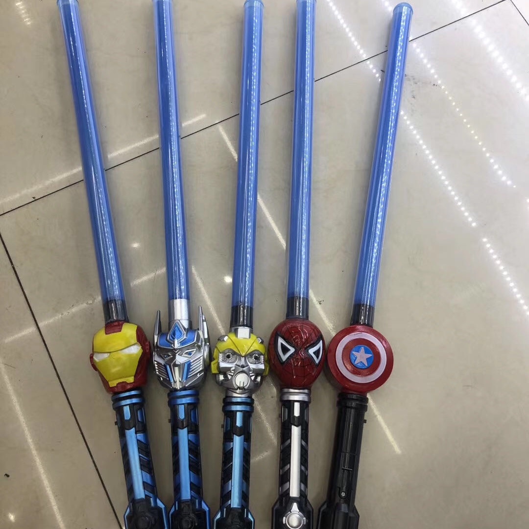 Glowing Music Spider-man Captain America Sword and stick thumbnail