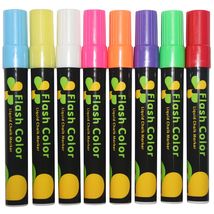 荧光板专用笔发光黑板笔水性可擦荧光笔标记笔彩色笔电子发光板笔