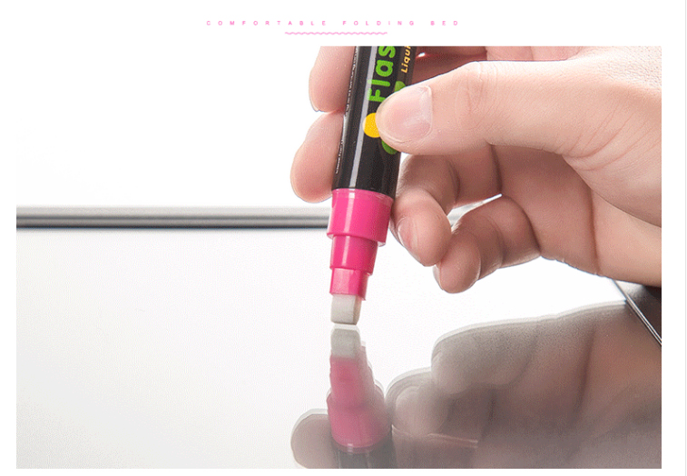 荧光板专用笔发光黑板笔水性可擦荧光笔标记笔彩色笔电子发光板笔详情图9