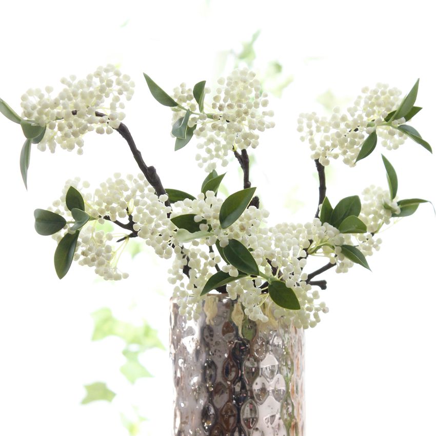 Artificial bean curd short branch material artificial flower home decoration PG6003 bean curd plastic bean curd details Picture