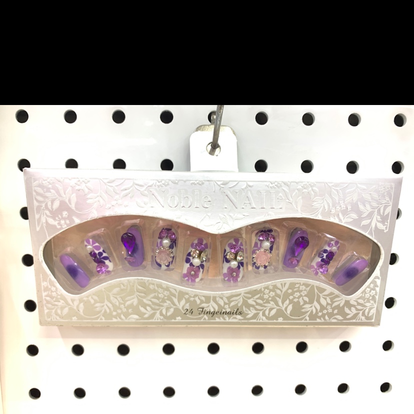 Purple Bride manicure