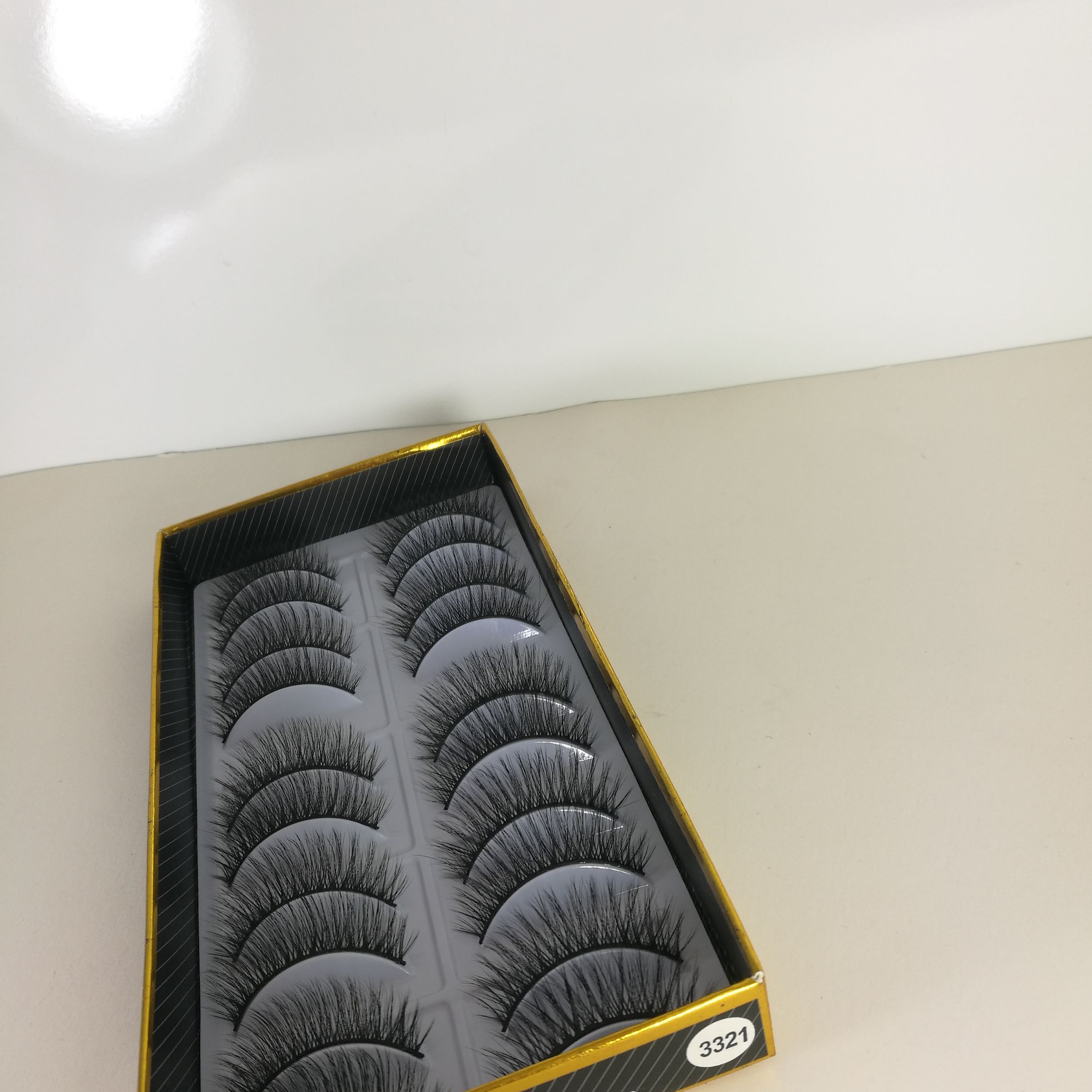 Factory direct sales 3D Natural Thickening Simulation Curling False eyelashes 3321#