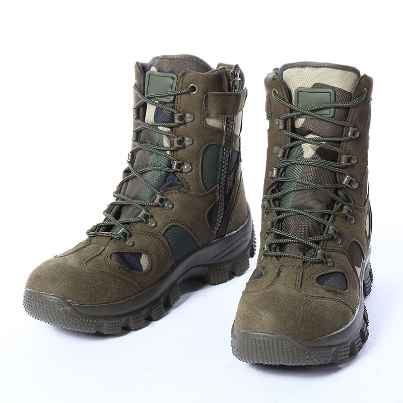 Wholesale of new men's boots, outdoor high-top desert boots, camouflage hiking boots from the manufacturer details Picture