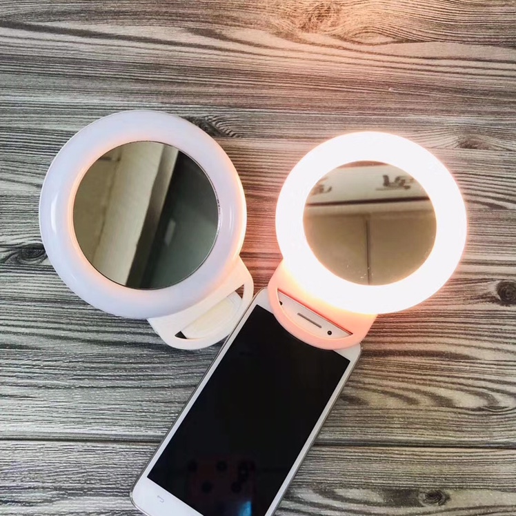 Hr-20 Beauty makeup fill light lamp adjustable for all mobile phones and laptops. A large enough lighting area can enrich the facial expression thumbnail