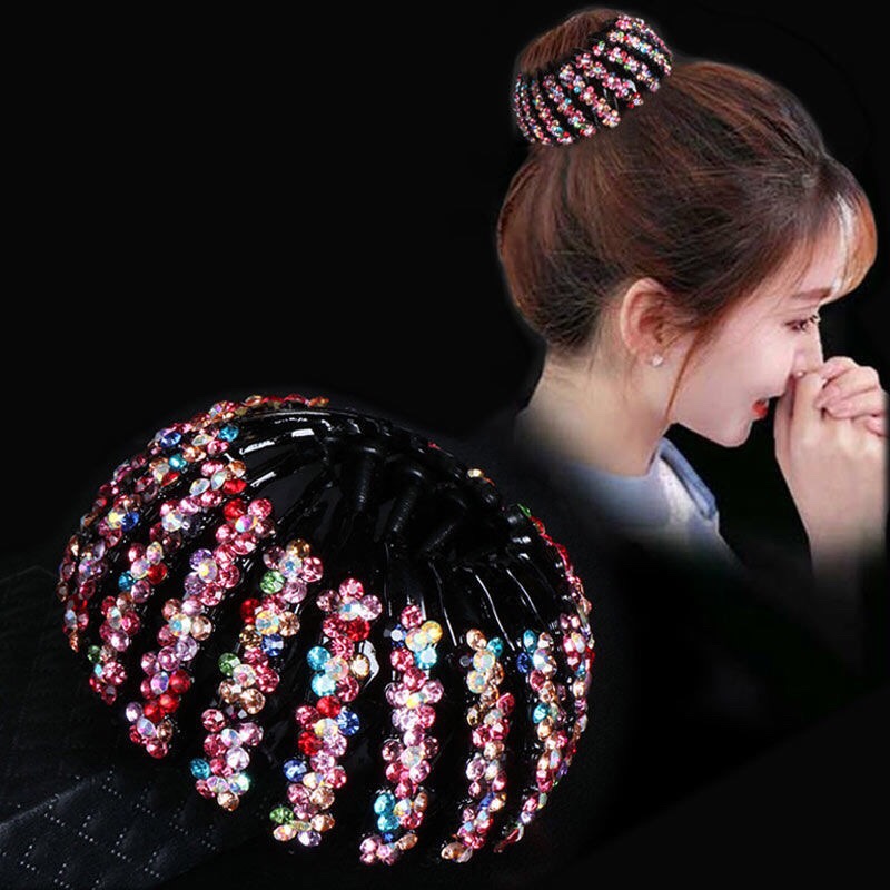Medium Plum Blossom Spot Drill Bird's Nest Fashion Casual Popular Korean Version Butterfly Liang 002 full figure
