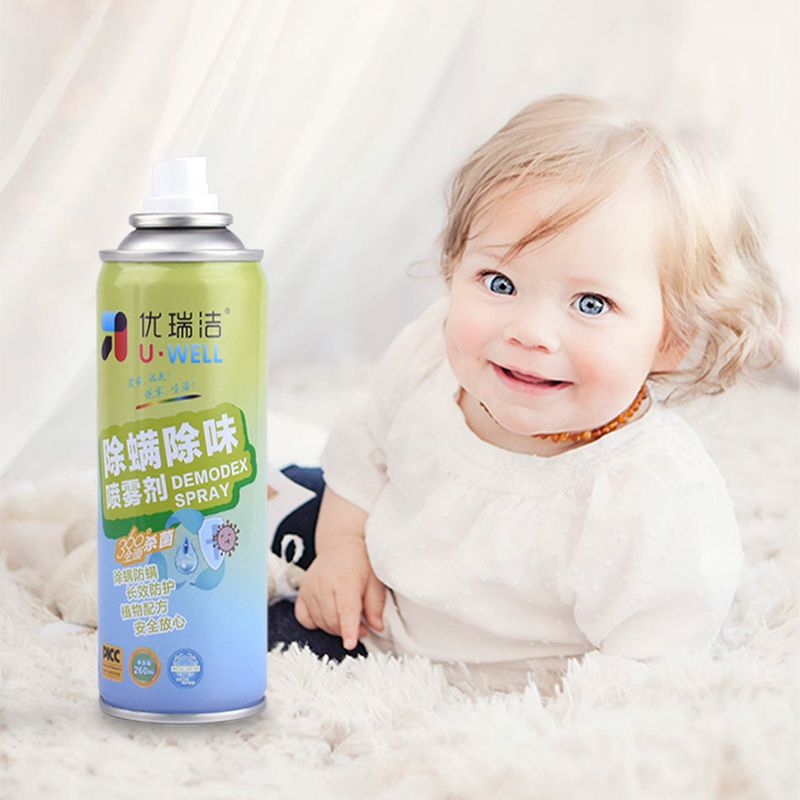 Bactericidal mite removal spray