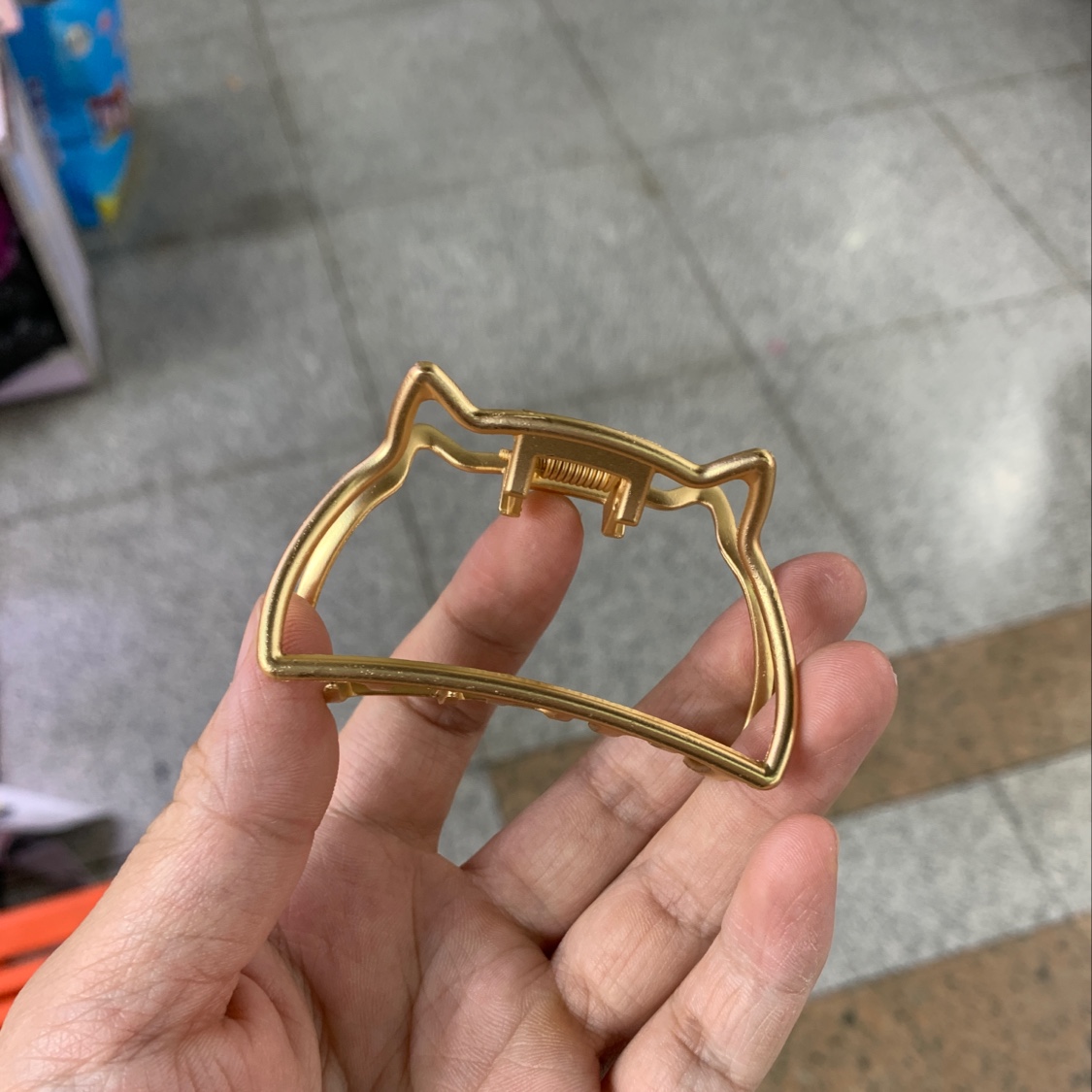 Shower hair grab headgear Hair accessories metal hair grab thumbnail