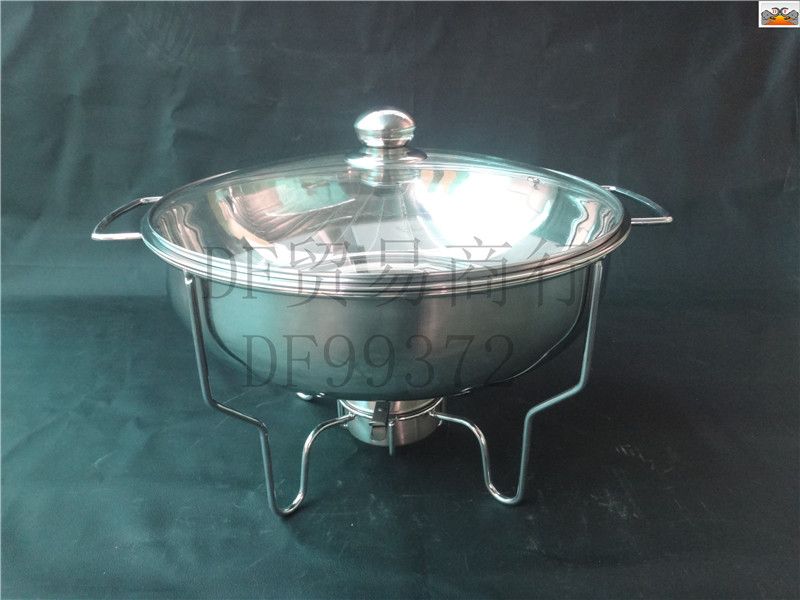 DF99372 Round stove Stainless steel buffet Round stove Alcohol stove Heating thermal insulation hot pot Hotel Restaurant Multi-functional DF TRADING HOUSE full figure