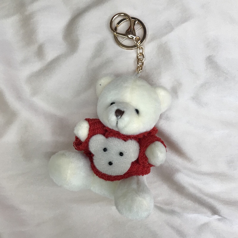 Factory direct sales of couple bear plush toys, dolls, creative keychains, bags, Korean-style pendants, flower bouquets and gift boxes Item Picture