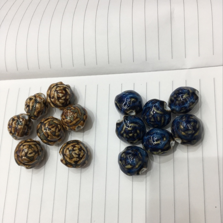 Ceramic rose 🌹 flower beads