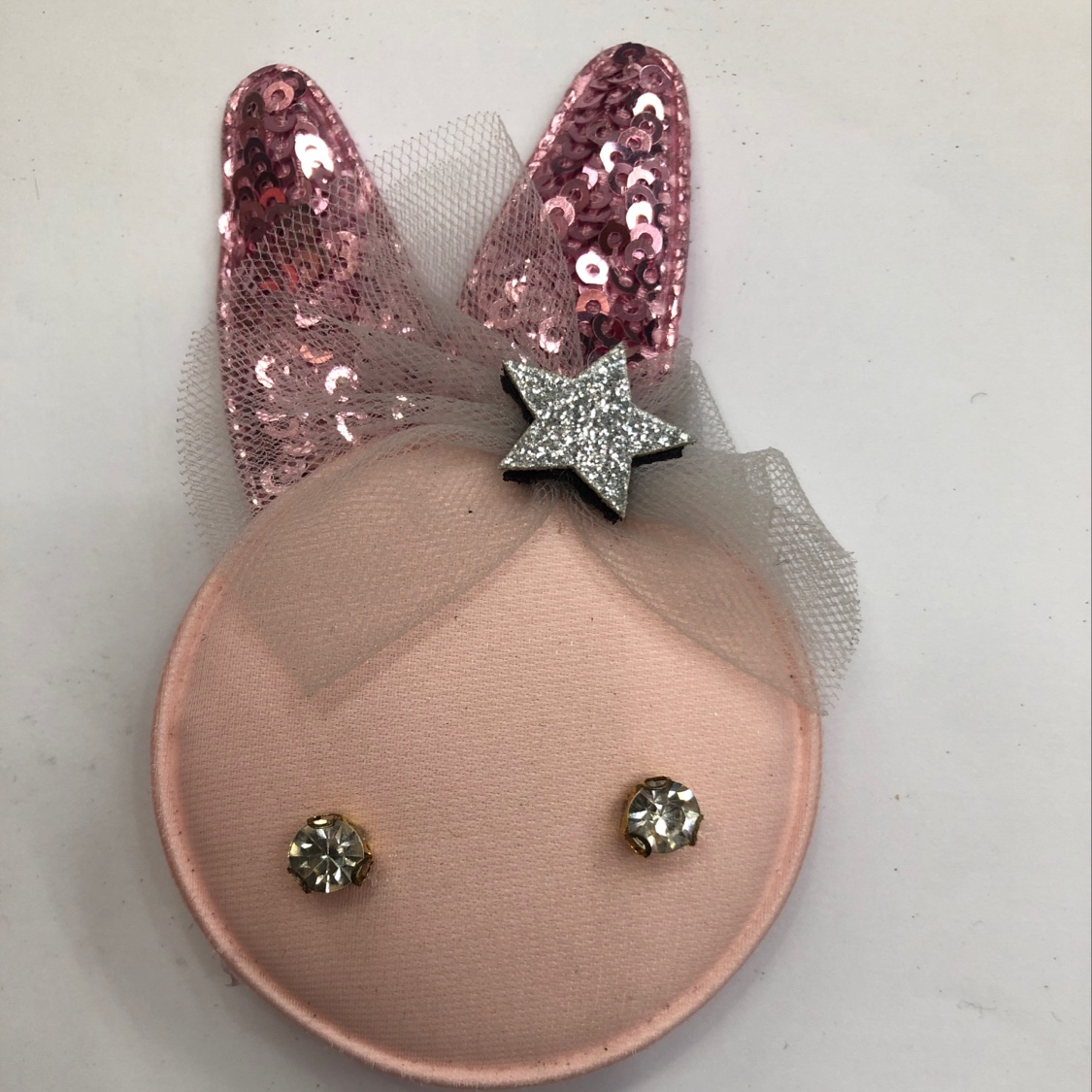 Cute sequined ears rabbit ----3 colors details Picture