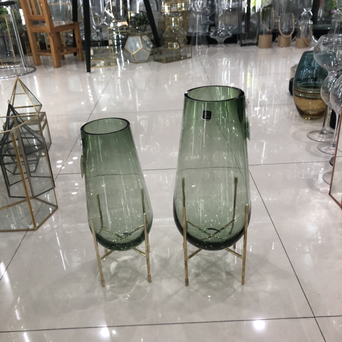 玻璃花器25铁架