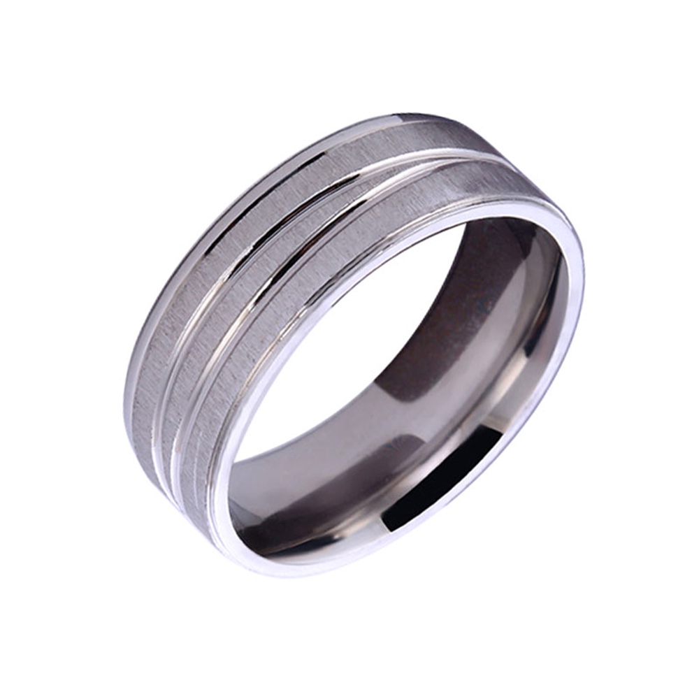 European and American fashion trend stainless steel ring for men and women