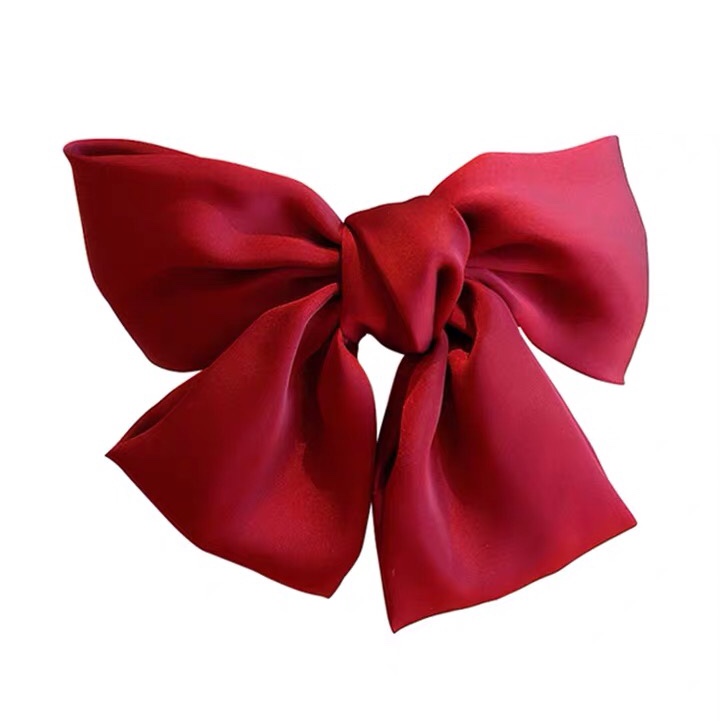 Japanese-style cute girl hair clips, large red bow hair ties, hair accessory edge clips, Korean hair clip clips, headwear clips Specification image