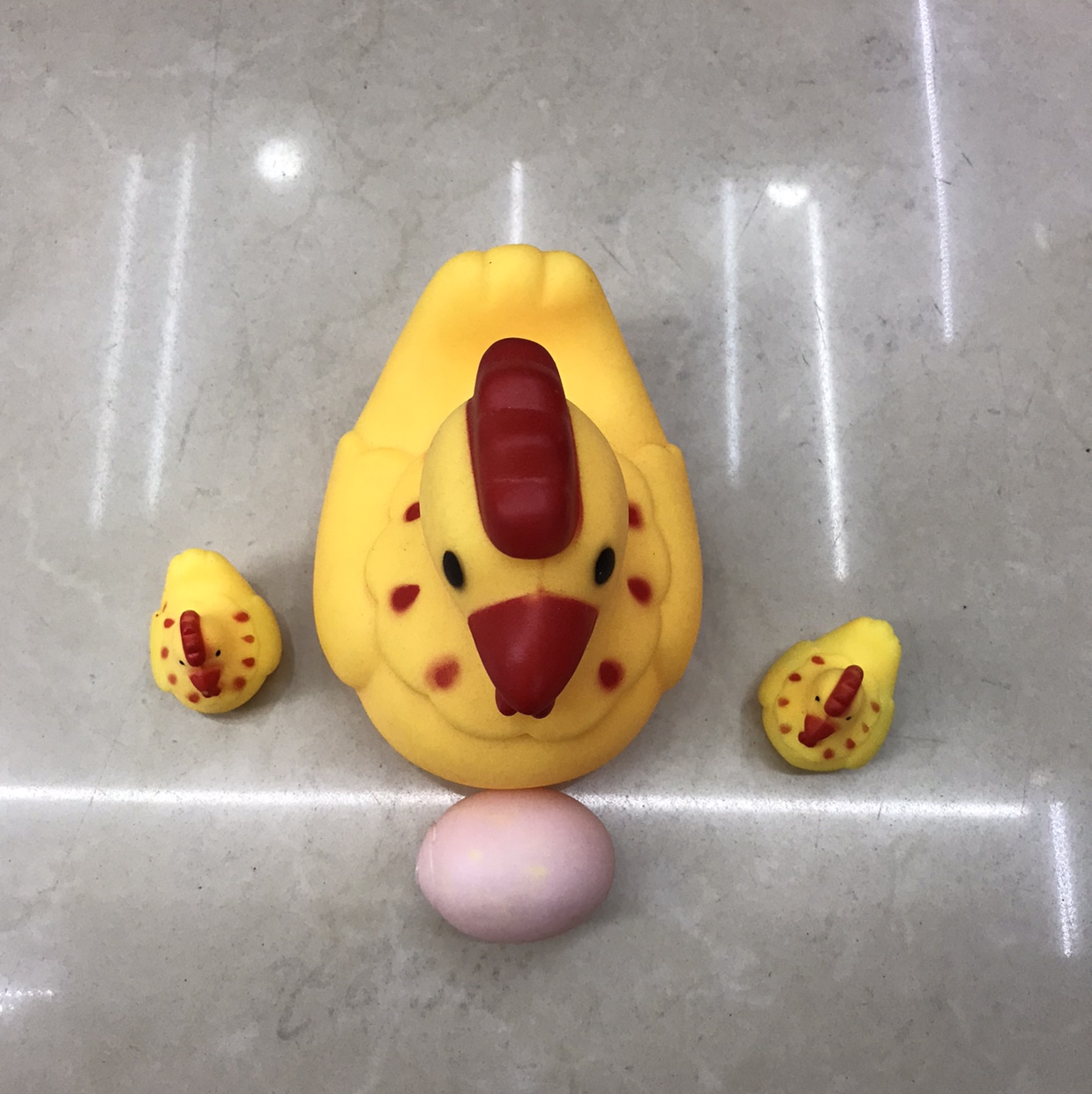 Enamel lovely son female cock play chicken swimming chicken sound screaming chicken baby bath wisdom toy thumbnail