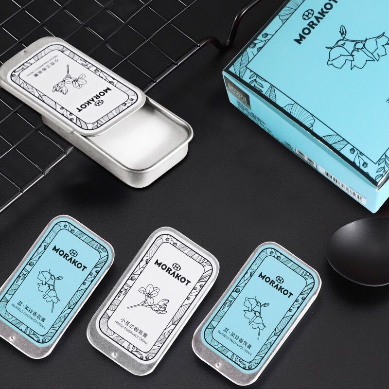 Douyin fragrance Solid perfume Schoolgirl Bluebell Pocket Perfume Lady light freesia blue body Perfume