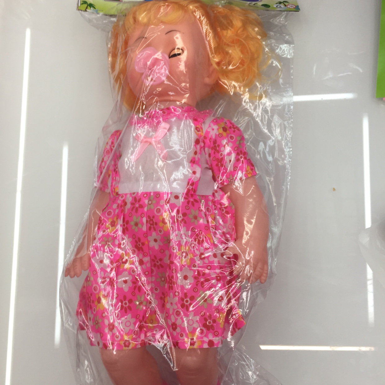 18 "bent foot pacifier doll thumbnail