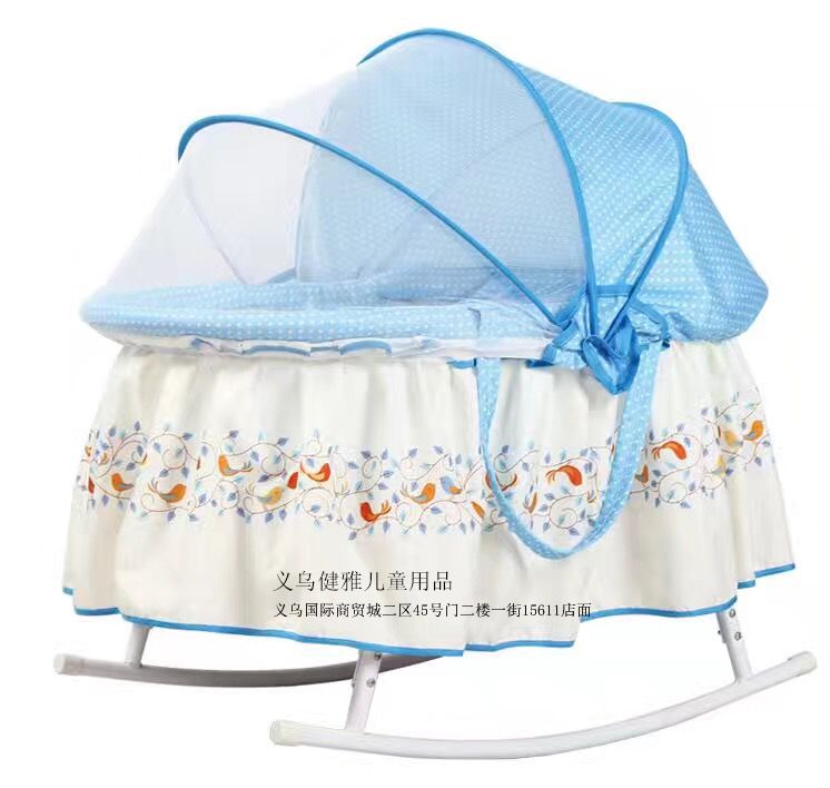 Crib can be portable crib with pillow stand