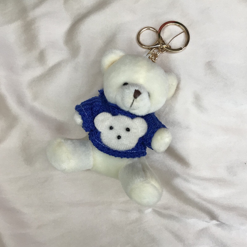 Factory direct sales of couple bear plush toys, dolls, creative keychains, bags, Korean-style pendants, flower bouquets and gift boxes Application Scenario