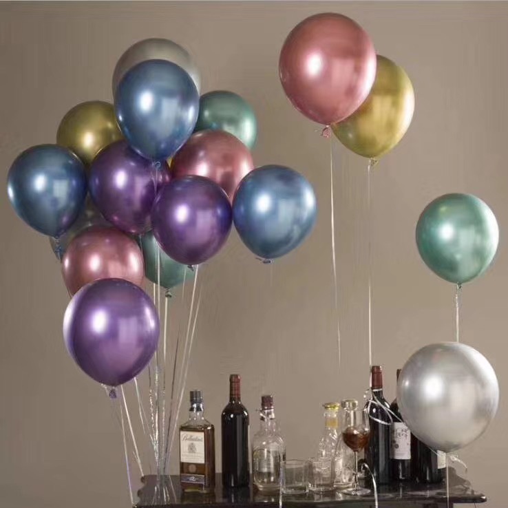 Chrome metal balloons: Wedding, birthday, exhibition, party, celebration decoration, scene arrangement, golden wedding, children's balloons